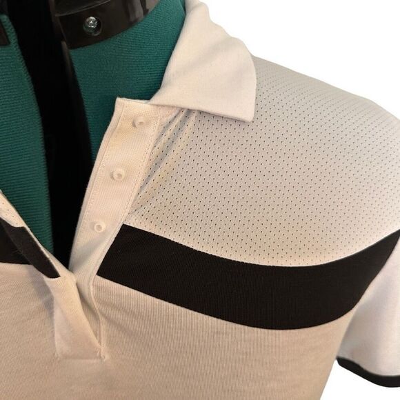 Callaway White and Black Trim Golf Polo- size M - Picture 4 of 8